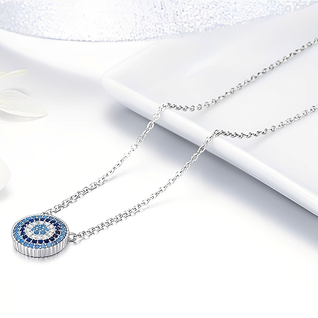 Ayaka – Collier en Argent et Pierre Bleue