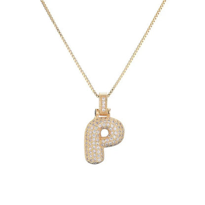 Zie – Collier Initiale Bulles Pavées