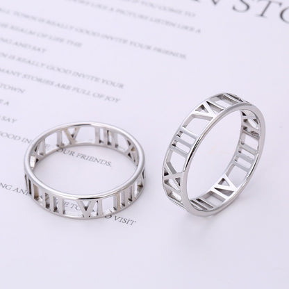 Valérie – Bague à Chiffres Romains Élégante