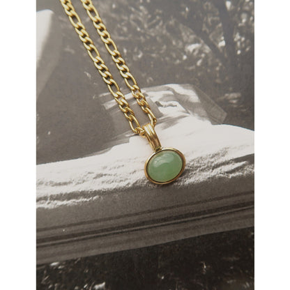 Malaya – Collier à Pendentif Ovale