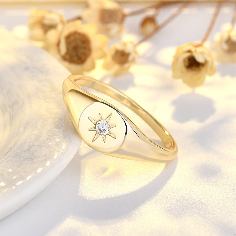 Amelie – Bague Étoile Dorée