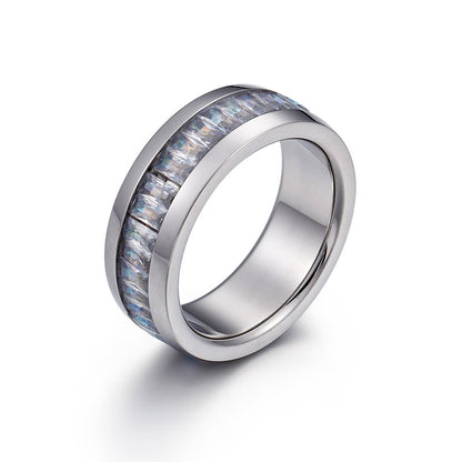 Klarissa – Bague Diamantée en Acier Inoxydable