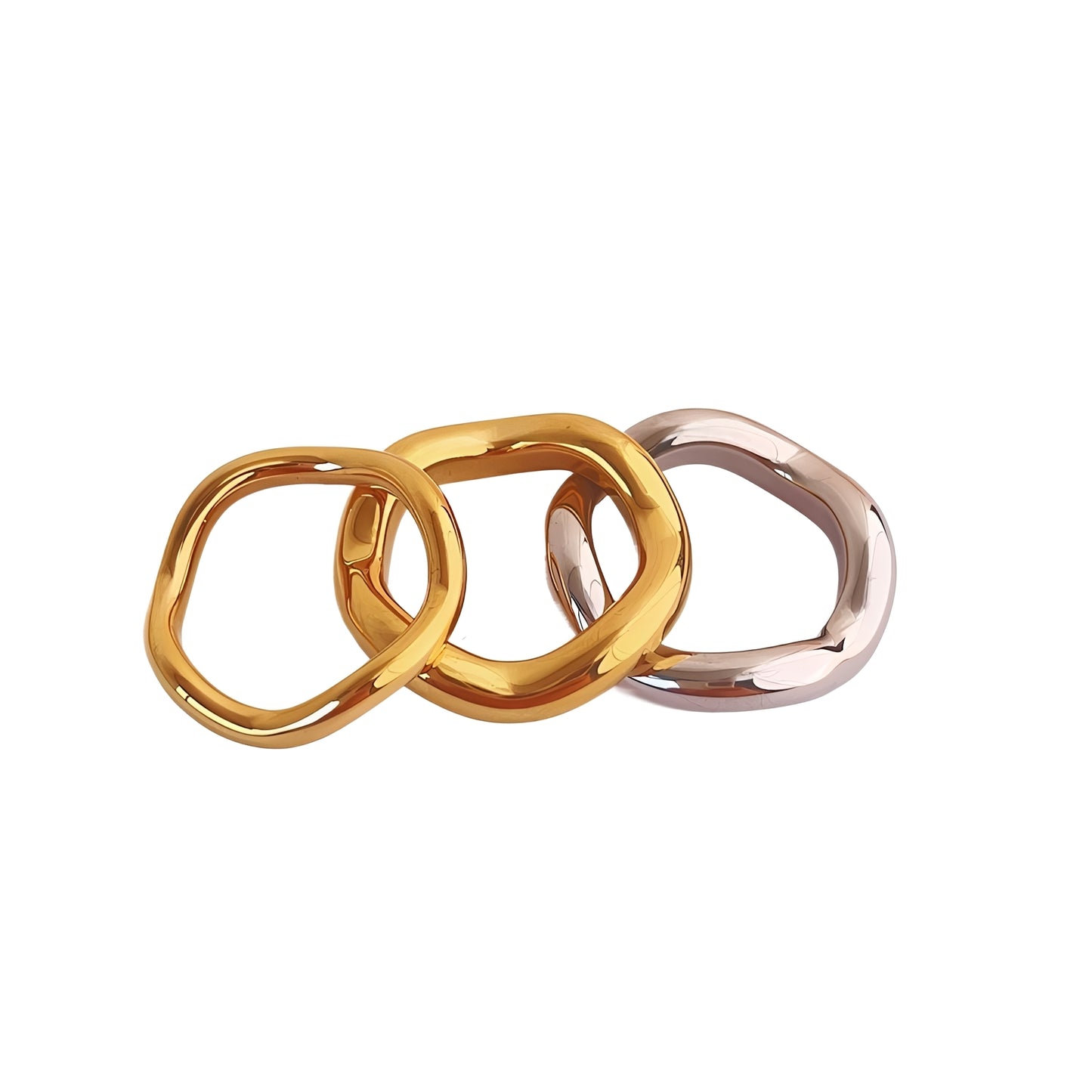 Lorena – Bague Vague Courbée Élégante