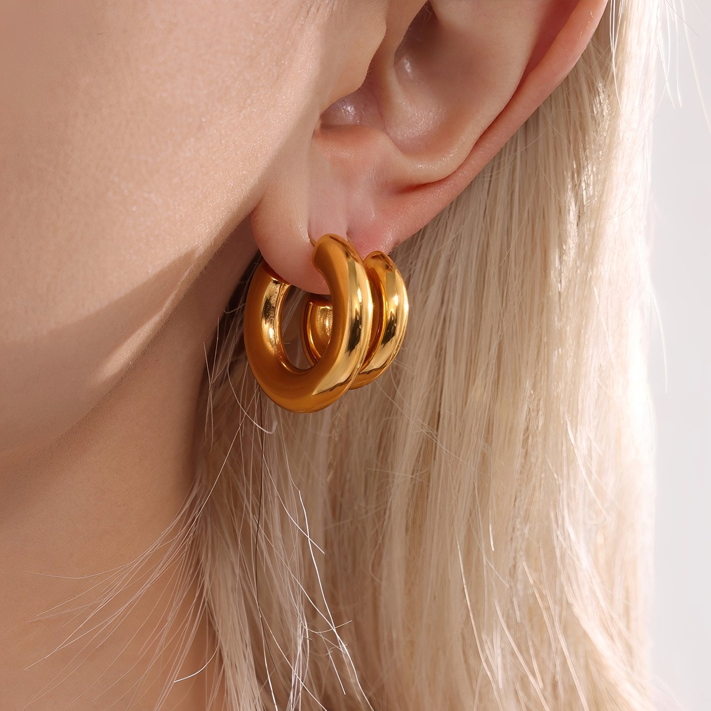 Tori – Boucles d'Oreilles C Forme Élégantes