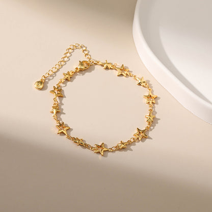 Lisa – Bracelet Sucré en Métal Plaqué Or