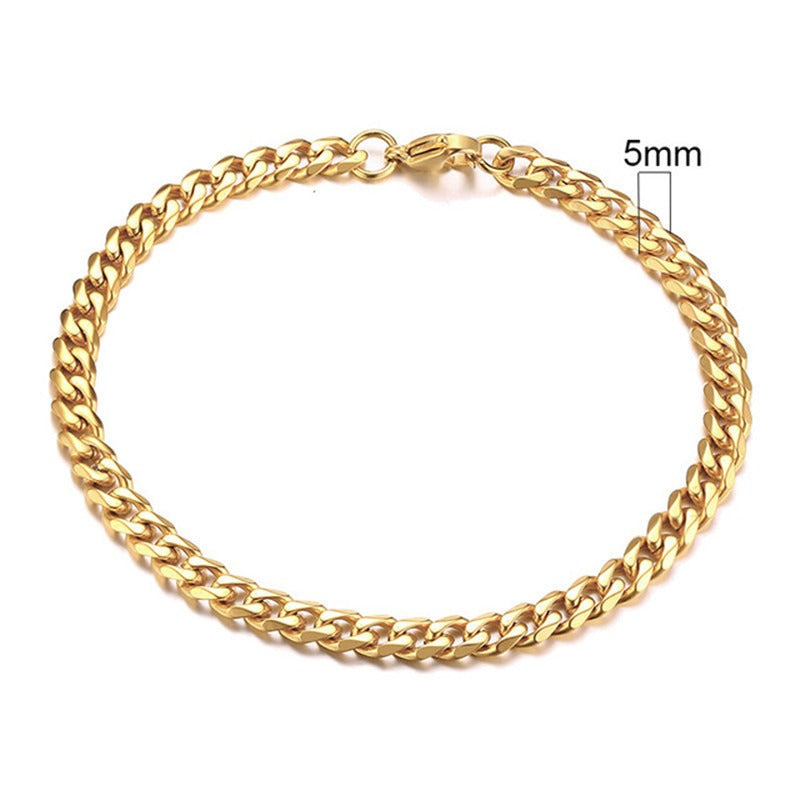 Léna – Bracelet Chaîne Cubaine Classique