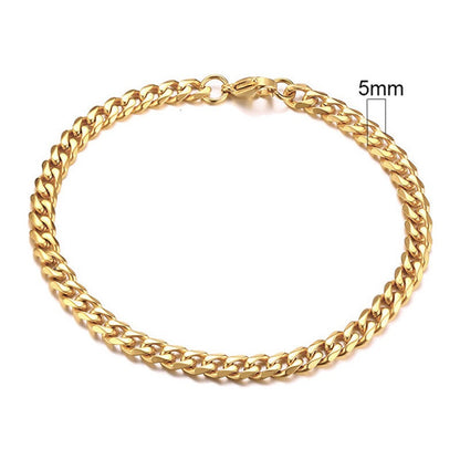 Léna – Bracelet Chaîne Cubaine Classique