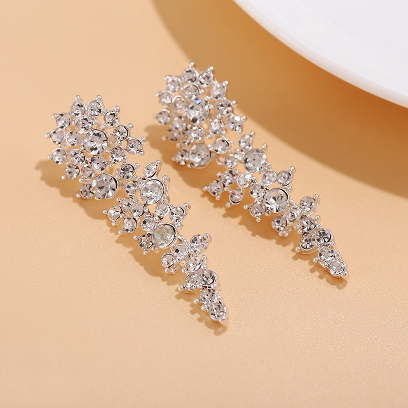 Eloise – Clips d’Oreilles Rhinestone Sans Perçage
