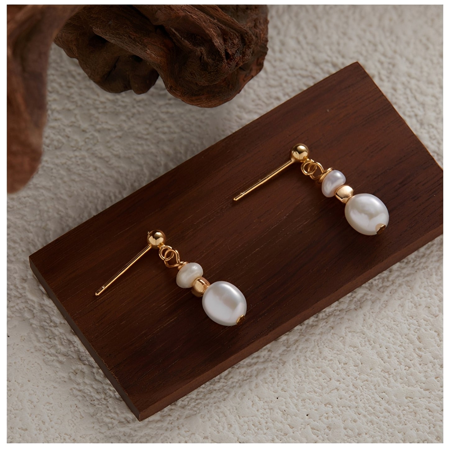 Xersi – Boucles d'Oreilles Perles Baroques d'Eau Douce