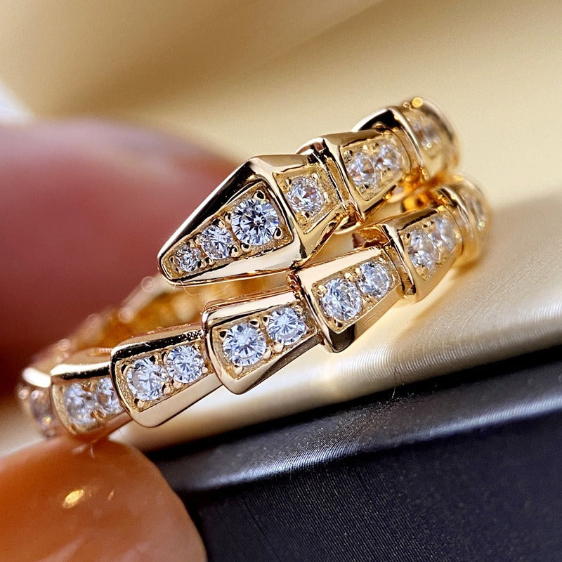 Calixa – Bague Géométrique Cristal