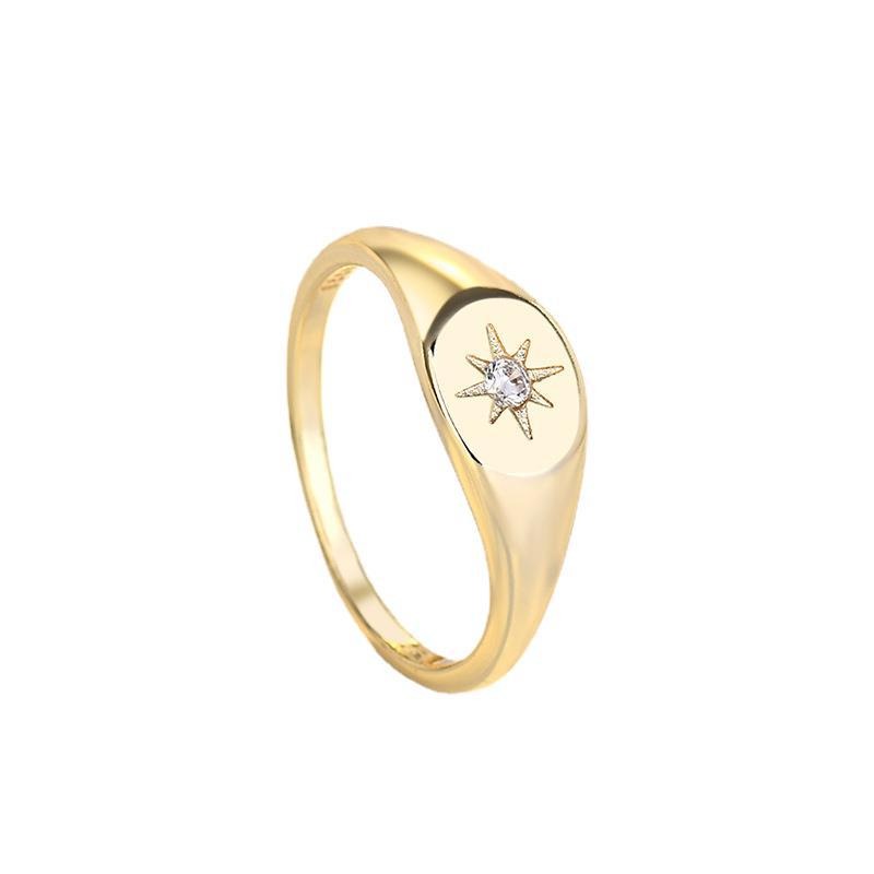 Elena – Bague Étoile à Six Branches