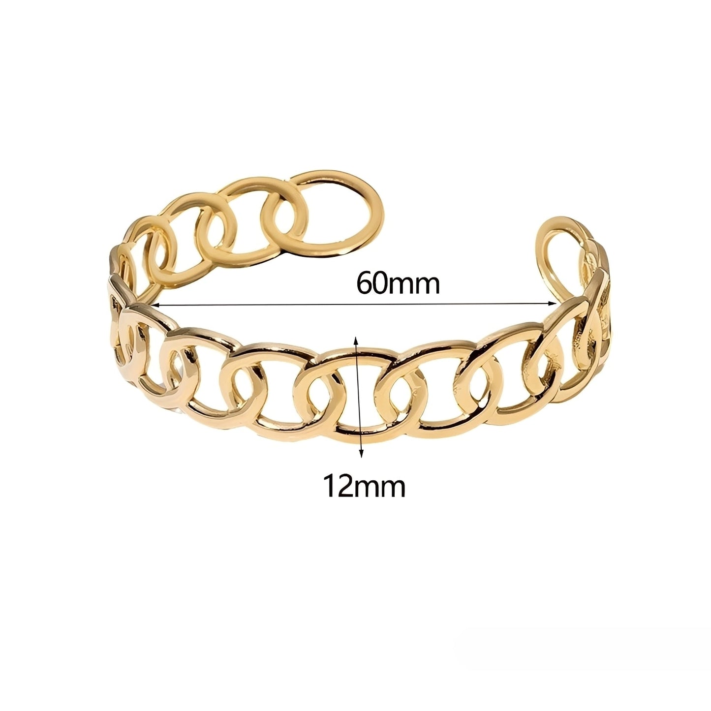 Mikha – Bracelet Découpé avec Charms Élégants
