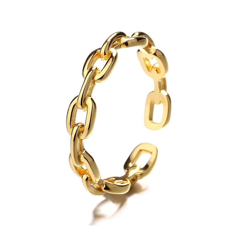 Cleo – Bague Chaîne au Design Moderne