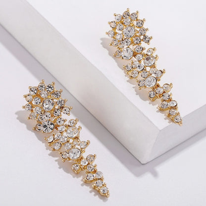 Eloise – Clips d’Oreilles Rhinestone Sans Perçage