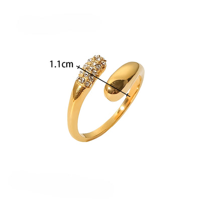 Naya – Bague Géométrique Ligne Minimaliste