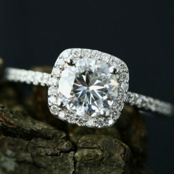 Riley – Bague en Argent avec Diamant