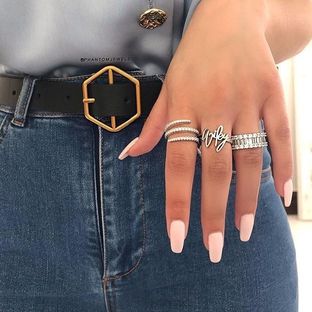 Ailee – Bague Spirale Pavée de Cristaux