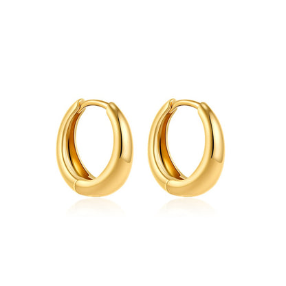 Aurya – Boucles d’Oreilles Simples et Brillantes en Or