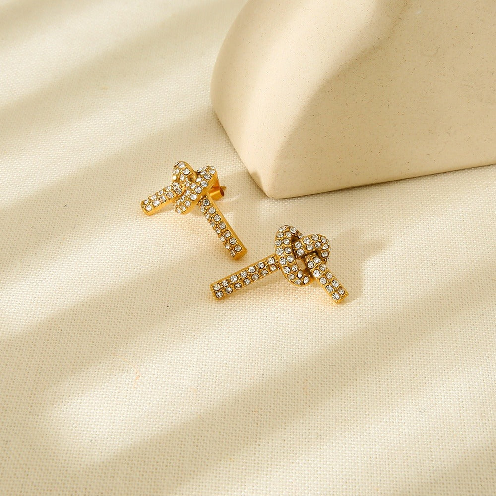 Sophia – Boucles d’Oreilles Nœud Élégantes