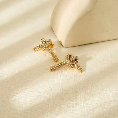 Sophia – Boucles d’Oreilles Nœud Élégantes