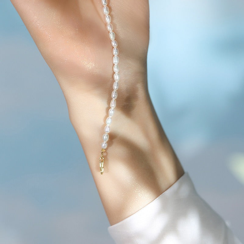 Saya – Bracelet en Argent S925 et Petites Perles d’Eau Douce