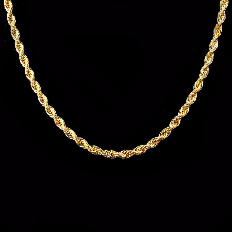 Isla – Collier chaîne ondulée à effet torsadé