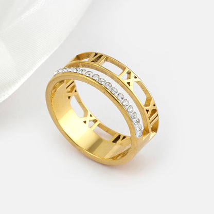 Riya – Bague Creuse en Acier Inoxydable