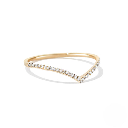 Emilia – V-förmiger Ring aus Gold