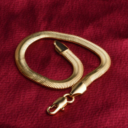 Kayzee – Bracelet Chaîne Herringbone Élégant