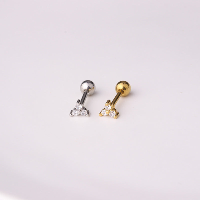 Sophie – Boucles d'oreilles Clous en Acier Inoxydable