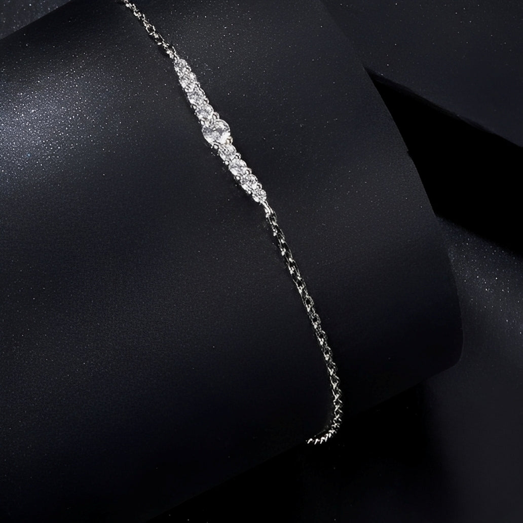 Elena – Bracelet Moissanite en Argent Sterling