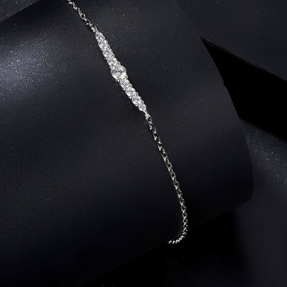Elena – Bracelet Moissanite en Argent Sterling