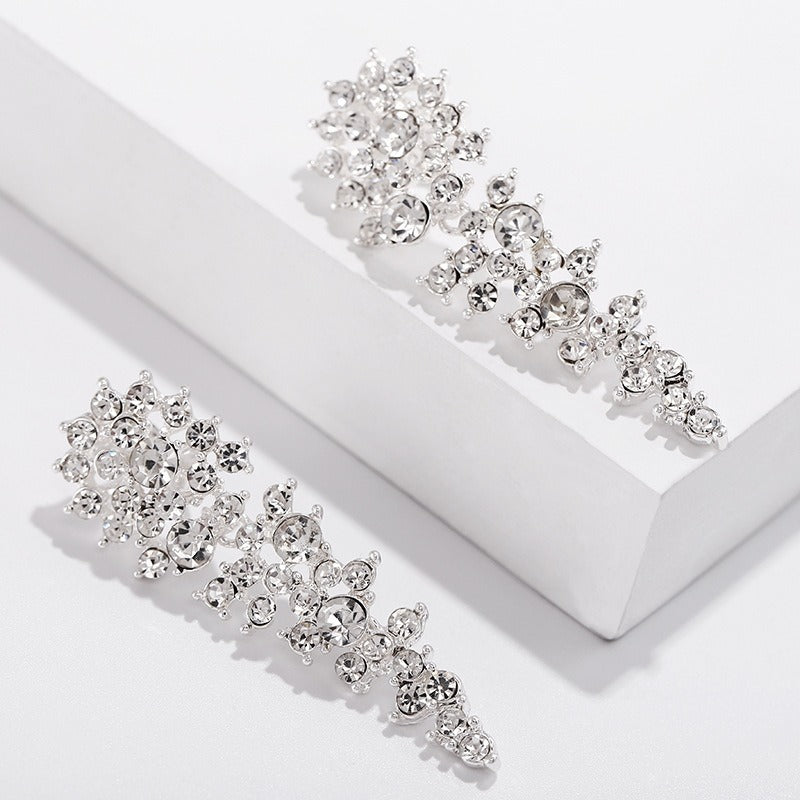 Eloise – Clips d’Oreilles Rhinestone Sans Perçage