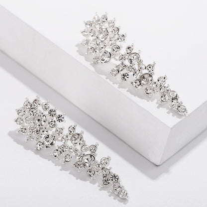 Eloise – Clips d’Oreilles Rhinestone Sans Perçage
