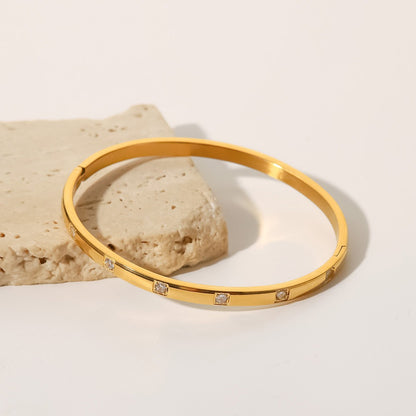 Celestia – Bracelet lumineux au zircon blanc
