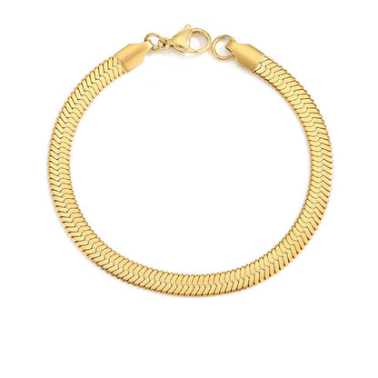 Kylie – Bracelet Plaqué Or en Acier Inoxydable