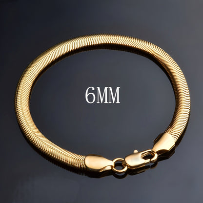 Kayzee – Bracelet Chaîne Herringbone Élégant