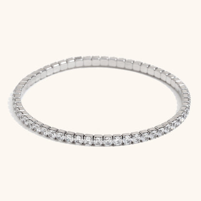 Chloe – Bracelet simple en acier inoxydable plaqué