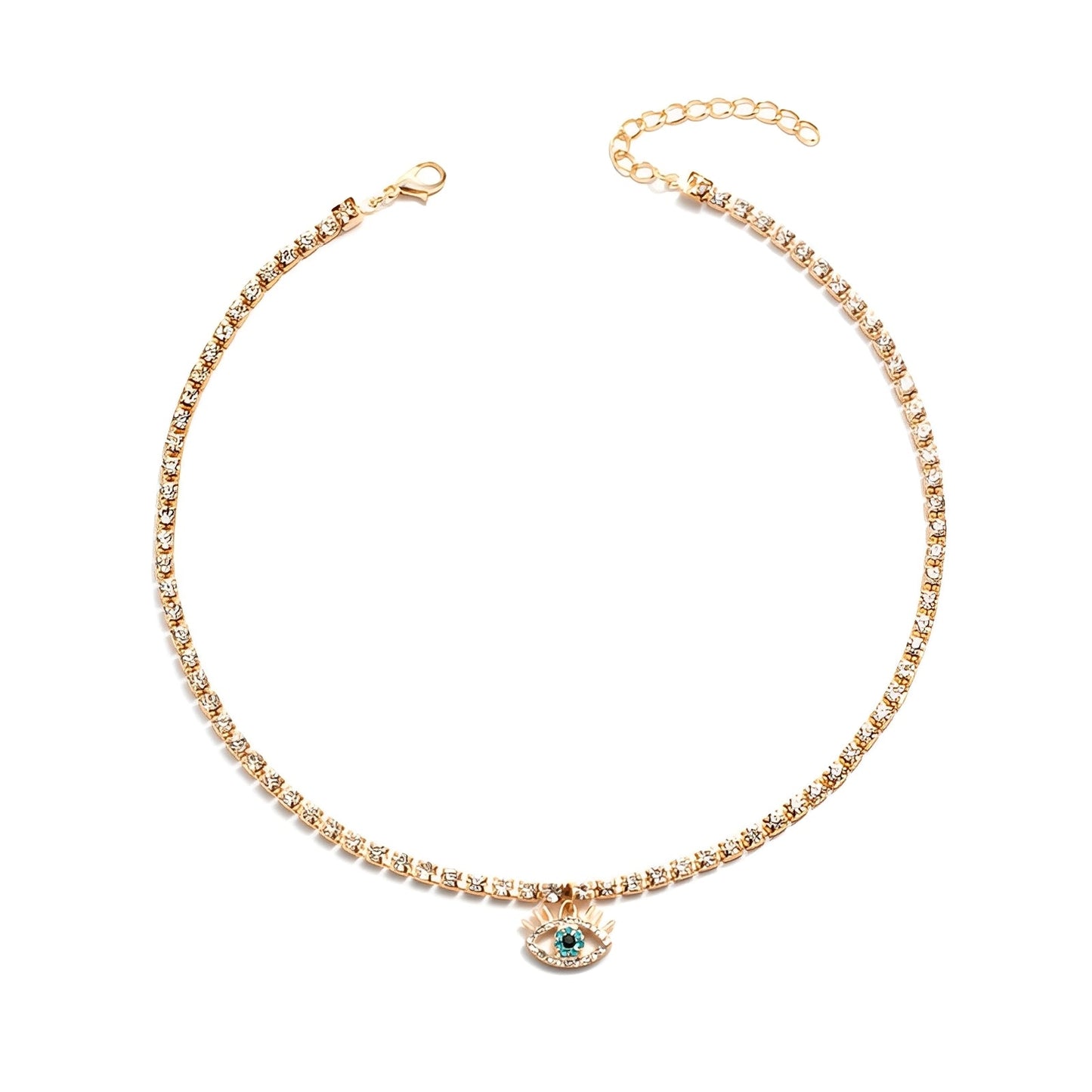 Lucy – Collier Œil Protecteur avec Chaîne Délicate