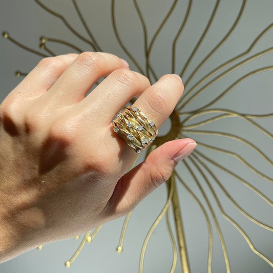 Maya – Bague Vintage Dorée Élégante