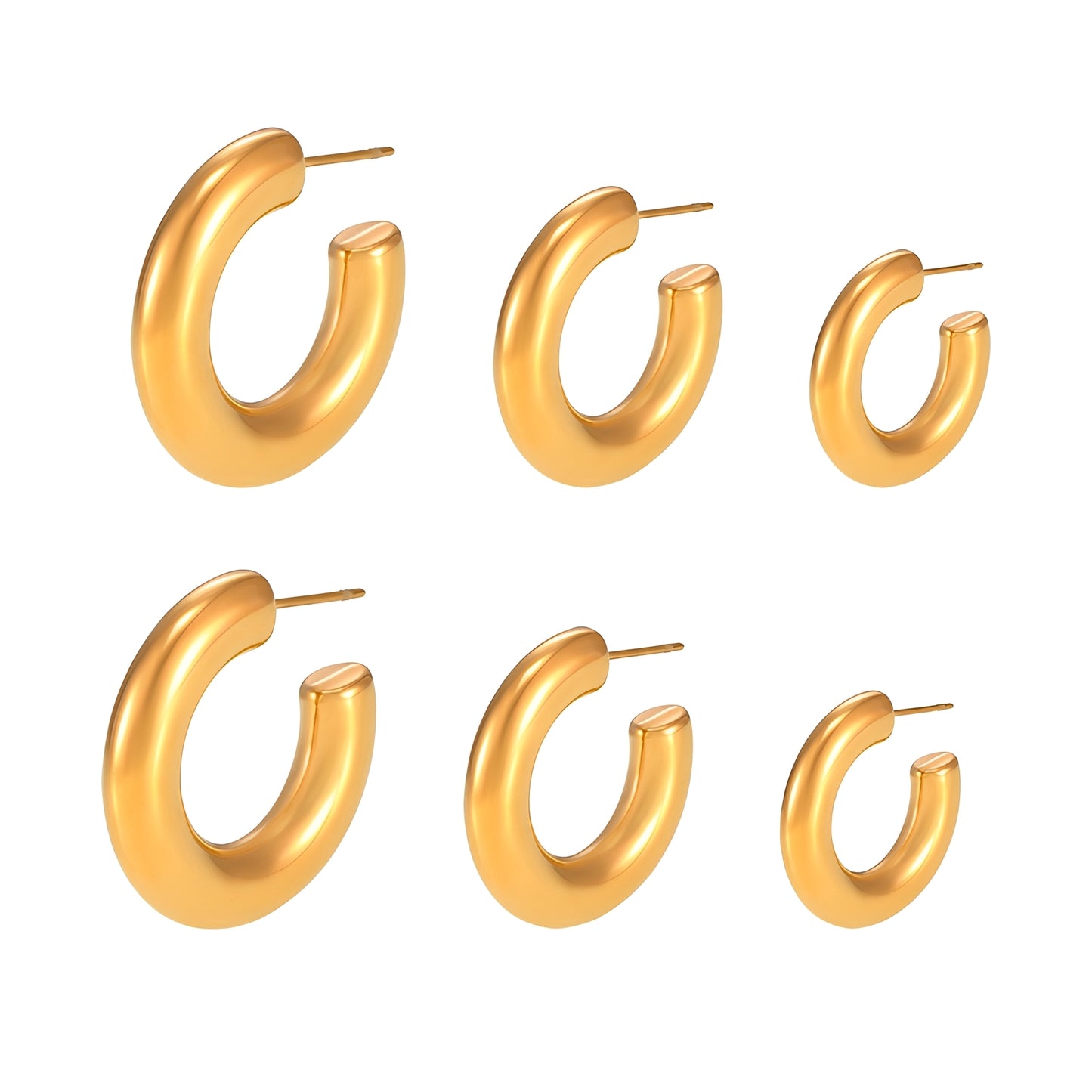 Tori – Boucles d'Oreilles C Forme Élégantes