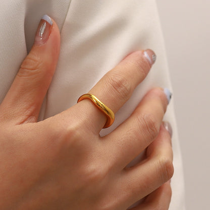 Mildred – Bague Design Irregulier Plaquée Or