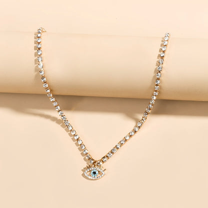 Lucy – Collier Œil Protecteur avec Chaîne Délicate