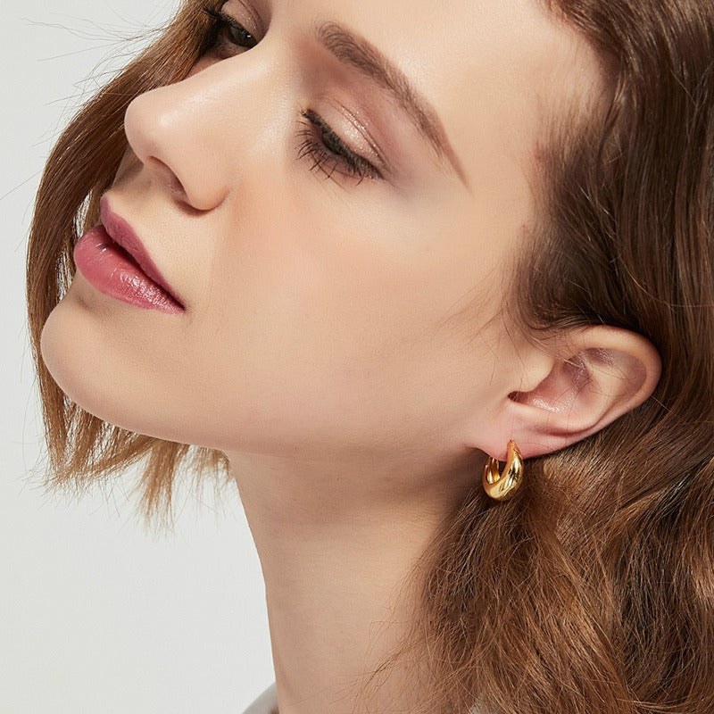 Maeva – Boucles d’Oreilles Rondes Géométriques