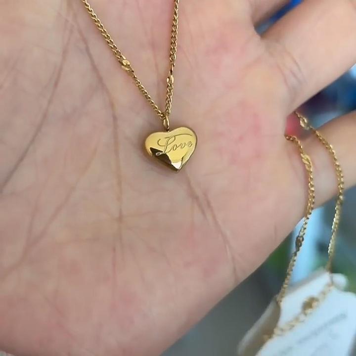Gabbi – Pendentif Cœur Vintage Simple