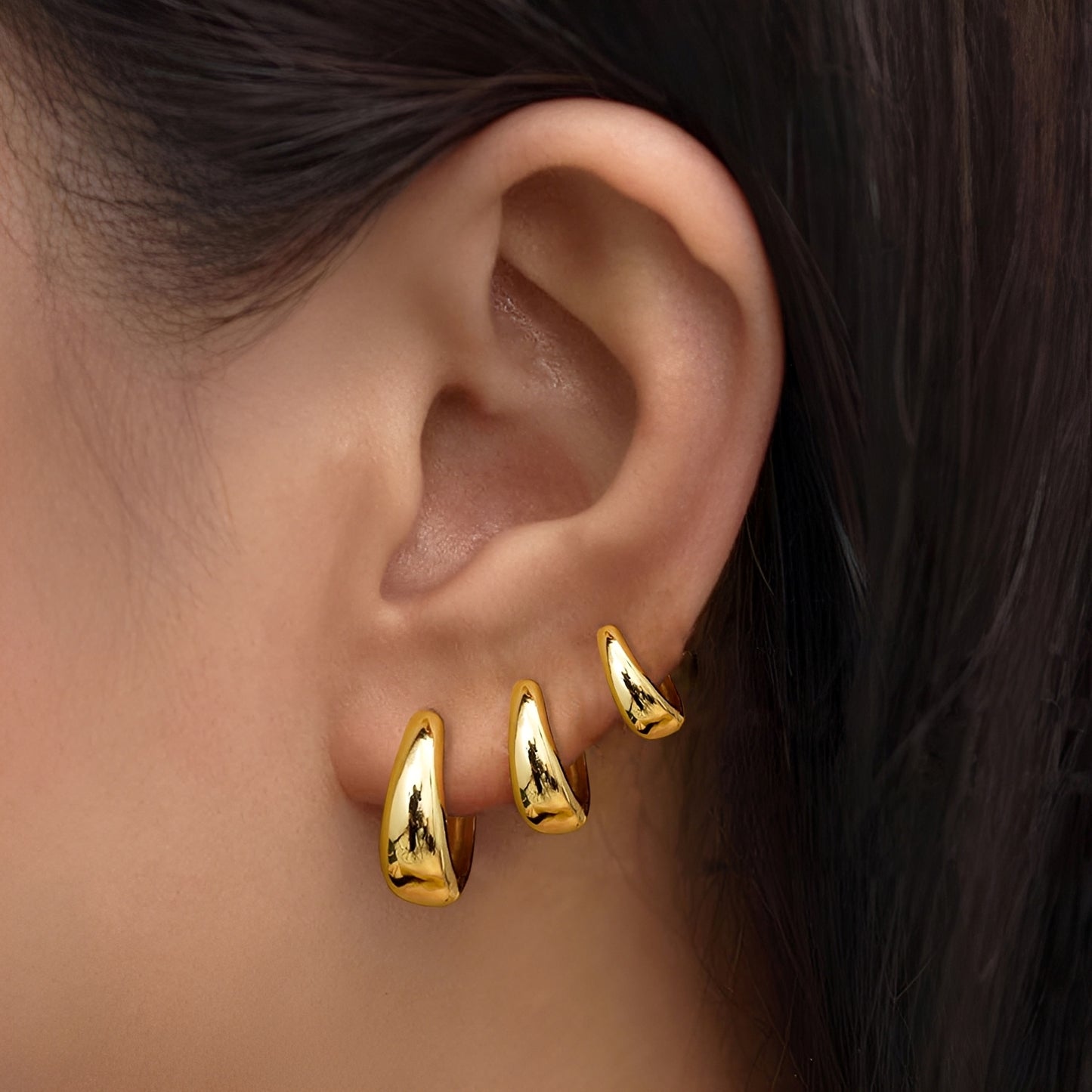 Renee – Boucles d'Oreilles Dorées