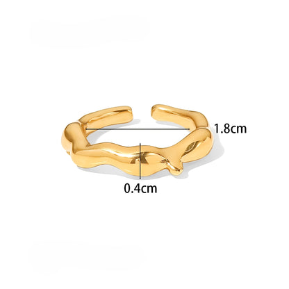 Naya – Bague Géométrique Ligne Minimaliste