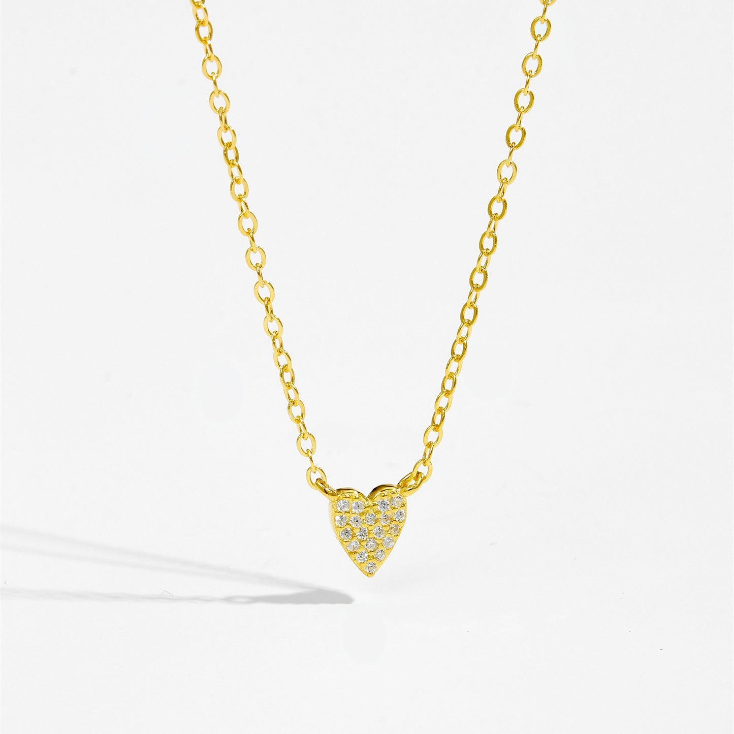 Isaline – Collier Pendentif Cœur Scintillant