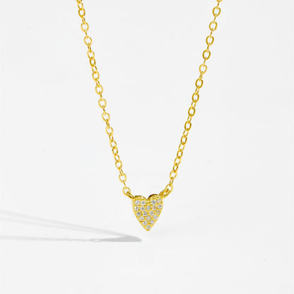 Isaline – Collier Pendentif Cœur Scintillant