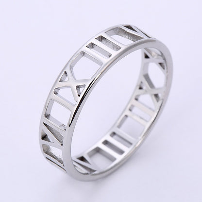 Valérie – Bague à Chiffres Romains Élégante